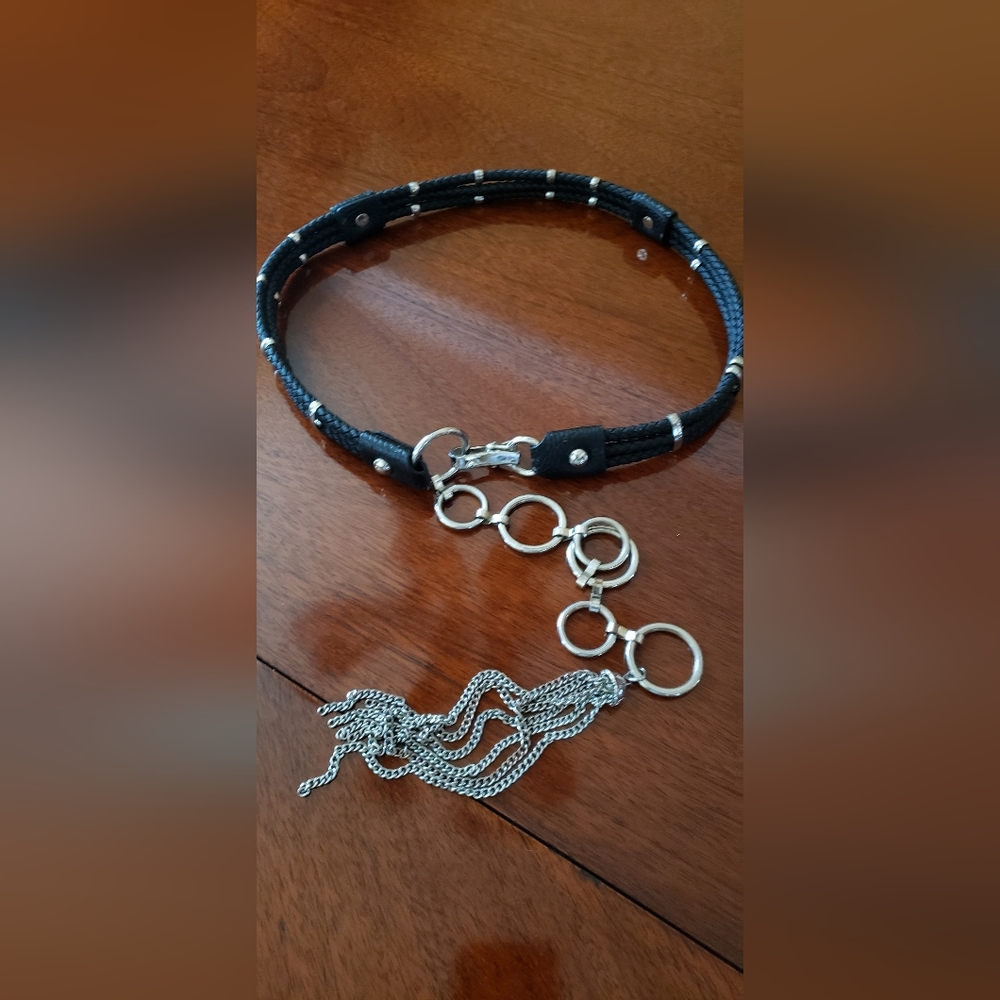 White House Black Market Rope/ Chain Belt Size OS
